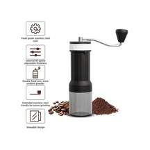 Novahub 40 Kademeli Ayarlanabilir Kahve Değirmeni - Siyah Paslanmaz Çelik Bıçaklı Siyah
