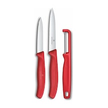 Victorinox 6.7111.33c1 Swiss Classic 3lü Bıçak Ve Soyacak Set, Kırmızı Çok Renkli