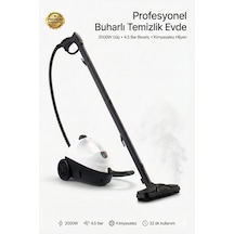 4berry 2000 W Profesyonel Buharlı Temizleyici 4.5 Bar Basınçlı Çok Amaçlı Temizlik Makinesi