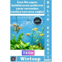 Akvaryumkepçesi Profesyonel Sağlam Dayanıklı İnce Fileli Akvarist Akvaryum Balık Kepçesi 7.5 Cm