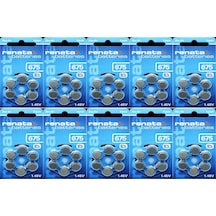 Renata 675 Numara 1.45 V İşitme Cihazı Pili 6 x 10'lu