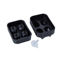 4 Adet Epinox 4'lü Kafa Tası Silikon Buz Kalıbı 47 30 Mm Diğer
