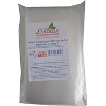 LokmanAVM Jelatin Torba Poşet 9X17 Cm Şeffaf Kalın Mikron 1000 Gr