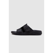 Twn Siyah Çift Tokalı Terlik 4ect9ort5011m Siyah