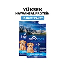 Herbamax Puppy Kuzu Etli ve Pirinçli Yavru Köpek Maması 2 x 10 KG