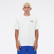 New Balance 3434 Erkek Beyaz Tişört Mnt3434-sst Beyaz