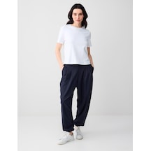 Jimmy Key Jimmy Key Lacivert Normal Bel Lastikli Paça Dokuma Pantolon 6sw185467494