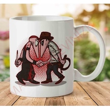 Raider Vs Priest Indiana Jones Vs Mola Ram Temple Of Doom Spy Vs Spy Iki Tarafı Baskılı Kupa Bardak Çok Renkli