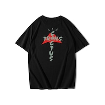 Brz Collection Unisex Oversize Travis Scott Cactus Trails T-shirt-siyah Siyah