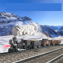 Buharlı Işıklı Ve Sesli Oyuncak Tren Buharlı Tren
