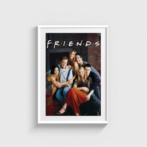Friends Dizi Posteri Tablo Çerçeveli Poster Duvar Dekorasyonu Beyaz Çerçeveli Tablo Beyaz Çerçeveli Tablo Dn11d474beyaz