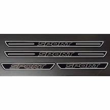 Sport Yazılı Universal Pleksi Kapı Eşiği 4'lü Set