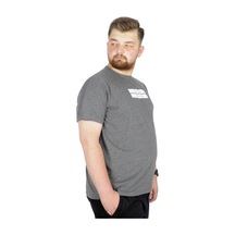 Mode Xl Büyük Beden T-Shirt Bis Yaka Black Series 22189 Antramelanj 001