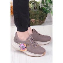 Fort King Anna Rahat Hafif Memory Foam Taban Sneaker Kadın Ayakkabı Vizon