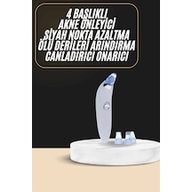 Zenvia Siyah Nokta Temizleme Cihazı 4 Başlıklı Vakumlu Pilli Ölü Deri Arındırma Znv2026