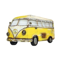 Minibüs Pano Sarı Vintage Dekoratif Ev Ofis Hediyelik