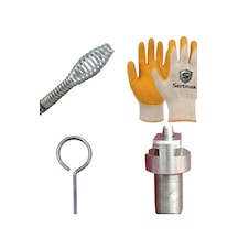 Sert Tıkanıklık Açma Matkap Bağlantı Seti Yaysız Set - Lavabo Ve Gider Açıcı Ekipmanlar Mandrenli Sistemleri Uygundur. 16 Mm Standart Uyumlu