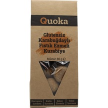 Quoka Glutensiz Rafine Şekersiz Fıstık Ezmeli Kurabiye 80 G