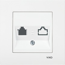 Viko Karre Data Prizi Jacksız Çerçeveli - Beyaz
