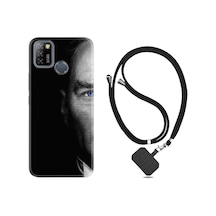 General Mobile Gm 22 Kılıf Silikon Desen Panda Sevimli 1738 Siyah