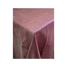 Lacivert Kadife Okey Masa Örtüsü 135x135cm Pembe