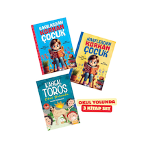 Okul Yolunda Seti 3 Kitap Set & Harflerden Korkan Çocuk & Sa...