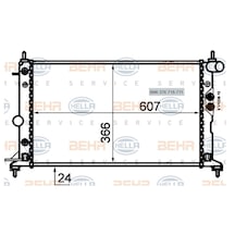 RADYATÖR 8MK376718711 VECTRA-B 2.0 16V (1300180) DÜZ VİTES