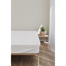 Bebesi Bebe 70x110 Cm Pamuk Fitted Alez Sıvı Geçirmez Beyaz