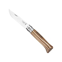 Opinel No 8 Lamine Birch Özel Seri Paslanmaz Kamp Bıçak (Kahverengi) Çok Renkli