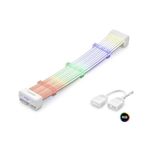 Lb 2x8 Pin Argb Pcie Gpu Güç Uzatma Kablosu Bükülebilir 2 Mm 108 Led Beyaz Nd2813w
