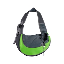Pet Kedi Köpek Taşıyıcı Sırt Çantası Seyahat Tote Omuz Çantaları Örgü Sling Green L