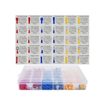 Reedark 720 Adet Bakır Kaplamalı Kablo Pabuç Terminal Seti - Çeşitli Renkler Ve Boyutlarda