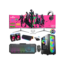 Xaser XSR764 i7-2600 16 GB 256 GB SSD 4 GB RX550 24" Free Dos Masaüstü Oyuncu Bilgisayarı