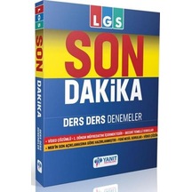 Yanıt Yayınları 8. Sınıf LGS 1. Dönem Son Dakika Ders Ders