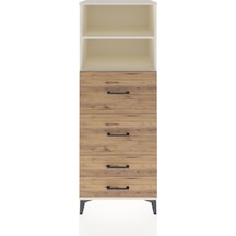 Hyperion Dolap 2 Raflı 4 Çekmeceli 60x44x163 Aytaşı-çam Aytaşı