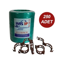 HAS SERA İPİ VE BİTKİ KLİPSİ FİDE BAĞLAMA İPİ 250 ADET HER BİTKİY