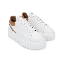 Tamer Tanca Kadın Deri/suni Beyaz Sneakers & Spor Ayakkabı 1009 05 Bn Ayk Sk24-25 Byz Cılt/tb Cılt Beyaz