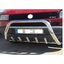 Vw T4 1996 2002 Ön Koruma Paslanmaz Çelik Krom - T4 Ön Koruma