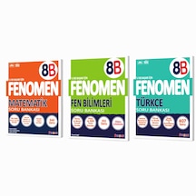 8.sınıf Fenomen Yayıncılık 8b Türkçe-matematik-fen Soru Bankası 3'lü Set