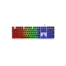 Commander Rgb Işıklı & Full Set 104 Tuşlu Membran Oyuncu Klavyesi