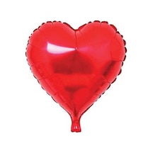 Kalp Folyo Balon 60 CM Kırmızı