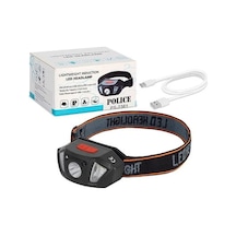 Polıce Ps-2361 Sensörlü Şarjlı Kafa Lambası Siyah