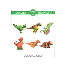 Dinazorlar Jurassic Folyo Balon Set 6'Lı 20Cm