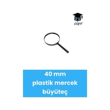 40 Mm Saplı Büyüteç Plastik Mercek