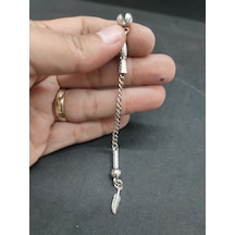 475 Ayar Gümüş Tesbi H Püskülü-1036 Blk1036 Açık Gri