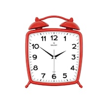 Duvar Ve Masa Saati Galaxy Antik Peter Kare Kırmızı