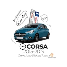 Opel Corsa E Ön Arka Silecek Seti 2015-2019 Bosch Aeroeco