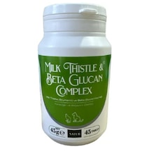 Natur Milk Thistle Beta Glucan Kedi Köpek Karaciğer Detoks Ve Bağışıklık Takviyesi 45 Tablet