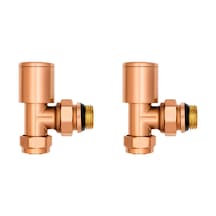 Angora Silindir Volanlı Rose Gold Radyatör Vanası 2 Adet