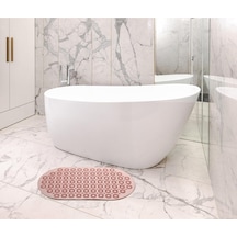 Massage Bath Mat Masajlı Vantuzlu Banyo & Duş Kaydırmazı Paspası Pembe